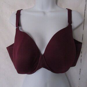 Cacique Bra 44D Purple Lightly Lined Full Coverage Underwire Plus Size